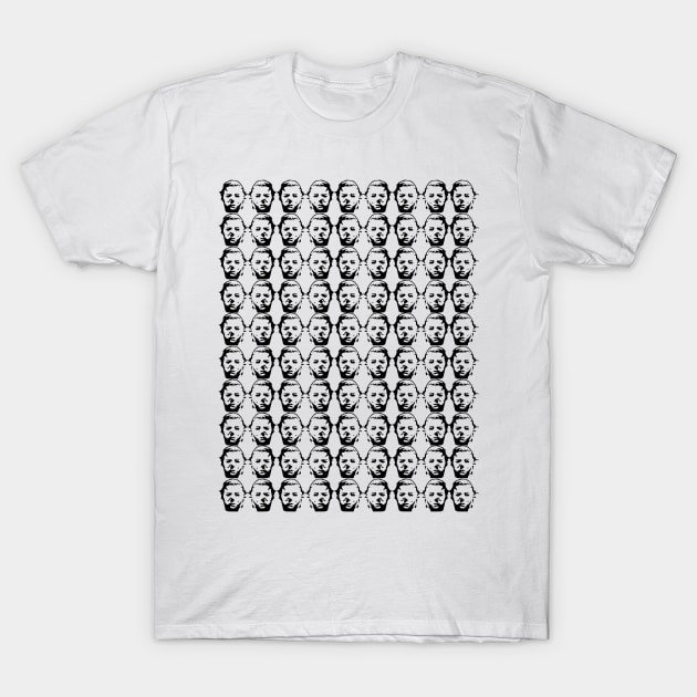 Michael Myers Pattern T-Shirt by attackofthegiantants